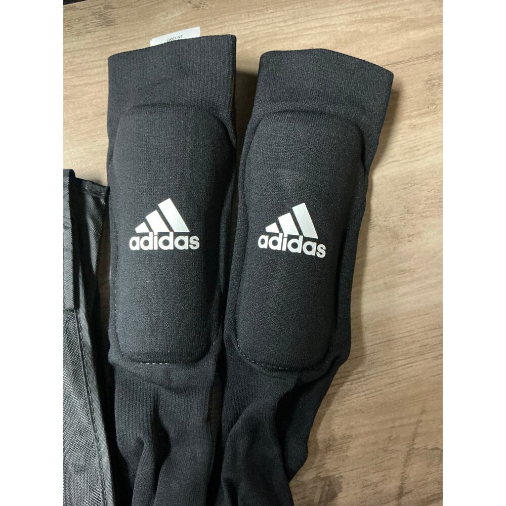 adidas Football Youth Sock Guard Black White AH7764 Size S NWT - Picture 3 of 6